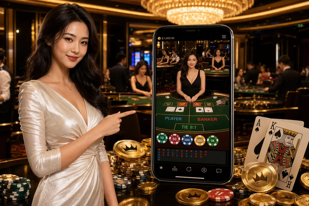 mee44 Casino meja live baccarat dealer langsung